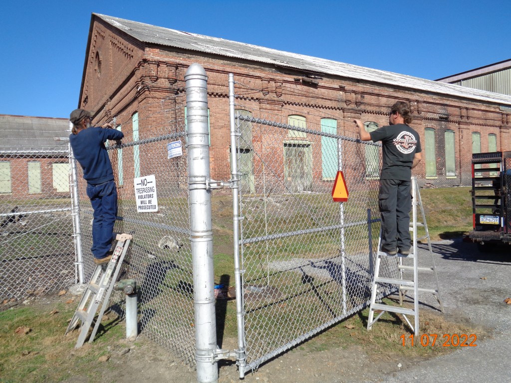 Fencing repairs.